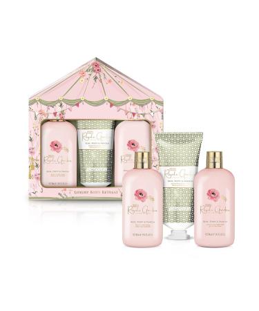 Baylis & Harding Royale Garden Rose Poppy & Vanilla Luxury Trio Bathing Gift Set (Pack of 1) - Vegan Friendly - Buy Online on GoSupps.com