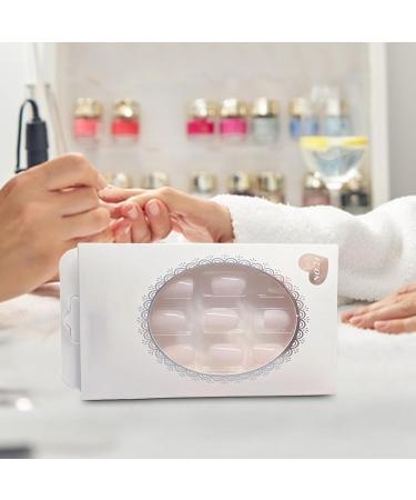 Press On Nails - Glue- Nails - Removable False Nails No Glue Press On Nails Short Fake Nails for Girls Women - Buy Online on GoSupps.com