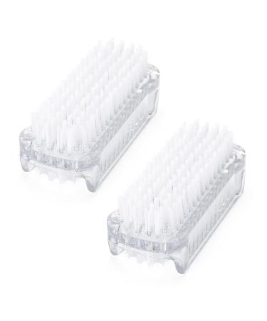 G2PLUS Double-sided nail brush hand brush gentle and effective bath brush 2 pieces nail brush 2 transparent finger brush - Buy Online on GoSupps.com