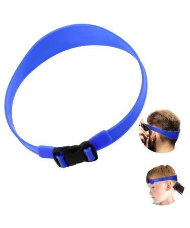Jeffdad Collar Shaving Template and Hair Trimming Guide Adjustable Curved Silicone Hair Trimming Straps for DIY Home Men's Self-Hairing Easy to Use Tool Soft and Portable (Blue) Pink