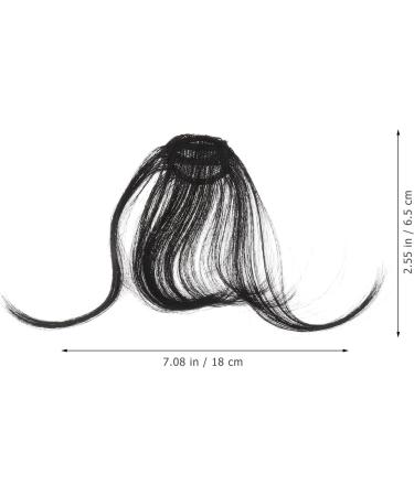 FOMIYES Piece Hair Brown Wig with Bangs Cosplay Brown Wigs for Women Side Bangs Black Ponytail Wig Extension Blow Dryers Black Bangs Black Curtains Faux Bangs No Trace Clip Miss - Buy Online on GoSupps.com