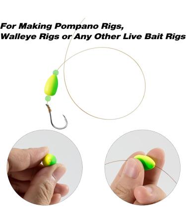 Dr.Fish 30 Pack Oval Foam Trout Fishing Floats - Large Red and Yellow Strike Indicator for Walleye, Catfish, Pompano - Crawler Harness Bead Stopper Sinker Stops - 1/2 *4/5 Size - Buy Online on GoSupps.com