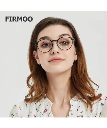 Firmoo Anti-Glare Blue Light Blocking Glasses for Men & Women - Retro Leopard Panto Design Scratch-Resistant Eye Fatigue Relief - Buy Online on GoSupps.com