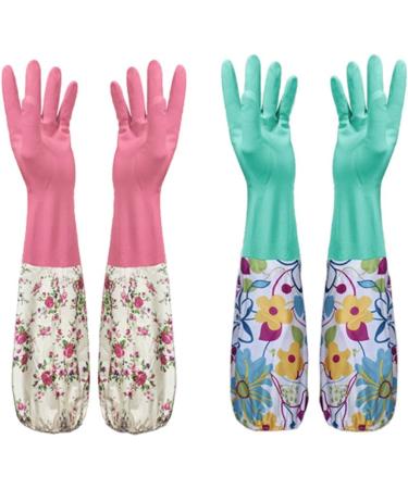 Saddgo Kitchen Cleaning Gloves Waterproof Household Glove Dishwashing For Vegetable Fruit Planting Dirty Proof Dishwashing Gloves Kitchen Cleaning Gloves Waterproof Rubber Gloves Housework 1 - Buy Online on GoSupps.com