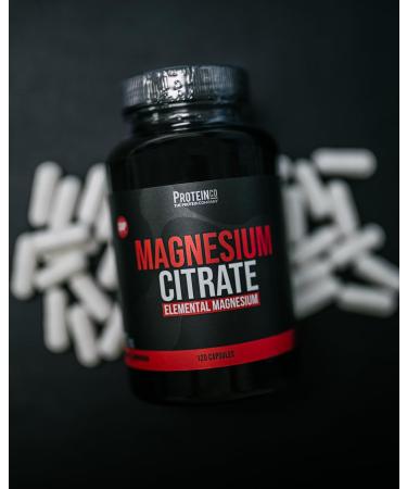 ProteinCo | Pure Magnesium Citrate | 500 mg | Muscle Recovery Relieves Muscle Cramps | Men & Women | 120 capsules - Buy Online on GoSupps.com