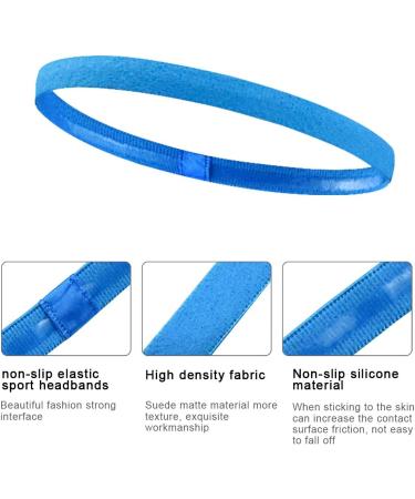Buy 9-Piece Anti-Slip Sports Hairband Set | Thin Headbands for Men Women & Children - Perfect for All Activities - Buy Online on GoSupps.com