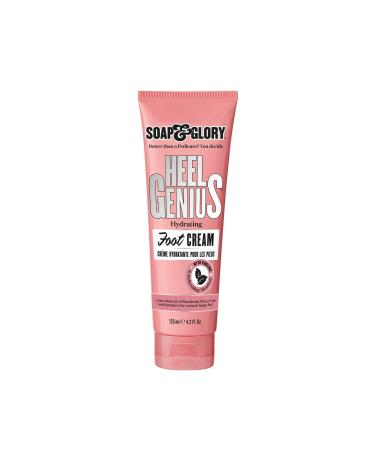 Soap & Glory Original Pink Heel Genius Foot Cream - Moisturizing Foot Cream with AHA Exfoliant for Dry Cracked Feet - Contains Hydrating Macadamia Oil (4.2 oz)