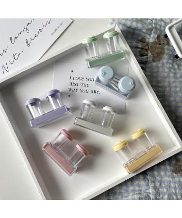Buy Cute Portable Contact Lens Container | Transparent Cosmetic Lens Box - Ideal for Travel - Japanese Design (CO Blue 1PC) - Buy Online on GoSupps.com
