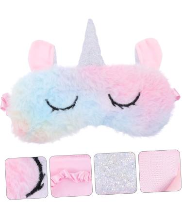 Buy Beavorty 1pc Colorful Unicorn Plush Eye Mask - Perfect Sleeping Blindfold & Eye Patch for Nap & Relaxation - Buy Online on GoSupps.com