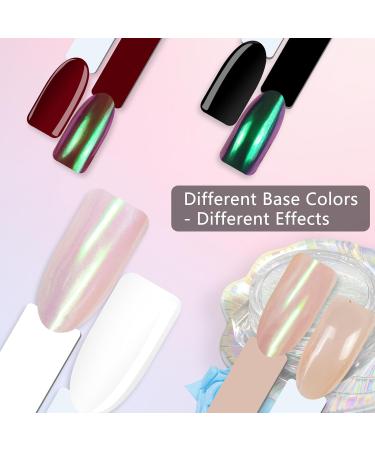 Buy Mermaid Chrome Powder Nails - Unicorn Iris Nail Glitter & Aurora Shimmer Pigment for Stunning Chameleon Effects - Buy Online on GoSupps.com