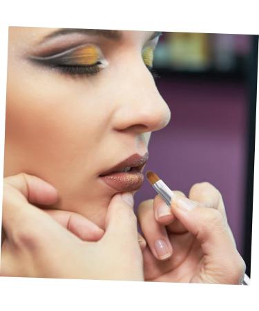 Double Ended Lipstick Brush & Eyeshadow Applicator - Travel Size 2pcs Set for Lip Makeup & Eye Shadow by Minkissy - Buy Online on GoSupps.com