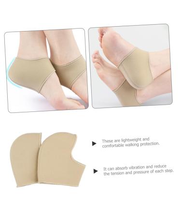 Shop Healeved Heel Socks - Women's Sports Heel Braces & Protective Covers | Slip-On Sneakers Heel Sole Protectors - Khaki - Buy Online on GoSupps.com