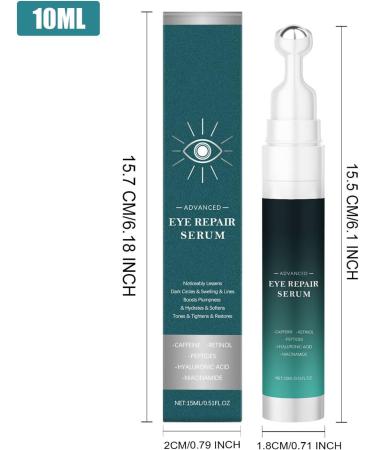  Chaies Eye Contour Roller Liquid - 10ml Moisturizing Eye Contour Roller Solution | Facial Care for Home Travel Morning Night Spa | For Day Night Outdoor Indoor Travel Spa Beach - Buy Online on GoSupps.com