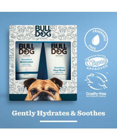 BULLDOG SKINCARE Sensitive Men's Duo Gift Set - Moisturizer & Face Wash | Gentle Skincare Set - Buy Online on GoSupps.com