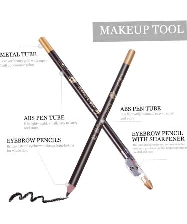 BELLIFFY 8pcs Black Pencils Pencil Makeup Eyebrow Pencils Sharpener Eyebrow Pencil Wooden 1 count (Pack of 1) Coffee - Buy Online on GoSupps.com