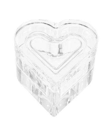 Healeved Crystal Glass Nail Dappen Cup with Lid Acrylic Liquid Powder Bowl Monomer Dish Glass Crystal Cup Glassware Tools for Acrylic Nail Art Transparent Kit