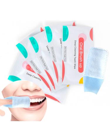 Serlife Disposable Finger Cleaning Teeth Wipes Soft Gauze Infant Finger Clean Oral Toothbrush Whitening Wipe (100Pcs)