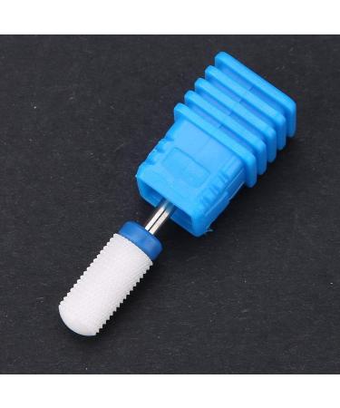 Nail Drill Bit Ceramic Manicure Pedicure Cuticle Gel Polishing Cylinder Shape Grinding Head - White 03# with Display Base - Buy Online on GoSupps.com