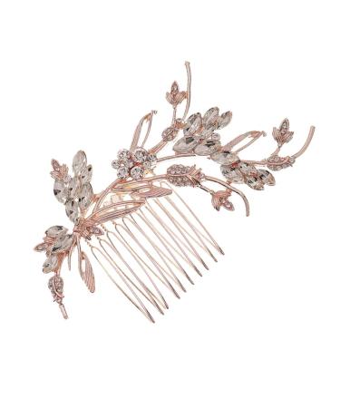 FRCOLOR 1 Pc Comb Hair Accessories for Bride Rhinestone Hair Clip Rhinestone Barrettes Bride Hair Accessory Wedding Headpiece Crystal Hairpiece Hair up Alloy Rhinestones Bridesmaid