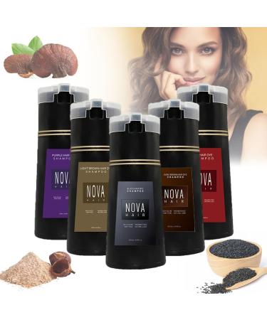 2024 Instant Dye Shampoo Dye Shampoo Quick Easy And Safe Hair Coloring Solution Instant Dye Shampoo For Men Women (Black) - Buy Online on GoSupps.com