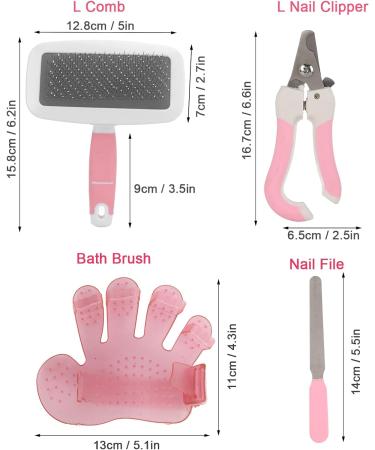 Pyhodi Bunny Cleaning Bath Comb Set Fast Rabbits Grooming Kit Deep Cleansing Massage Interactive for Small Animal - Buy Online on GoSupps.com