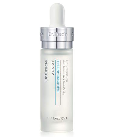 DR.ORACLE Ampoule Hyaluronic Acid Serum for Face Korean Skin Care - Moisturizer Essence Anti-Aging Serum Intense Hydration Moisturizing K Beauty (0.57o.z) Dermatologist Tested Clinical Care