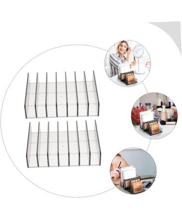 Beavorty 2pcs Holders Plastic Beauty Transparent Cosmetics Stand Holder Organizer Palettes Eyeshadow 17x12cmx2pcs As Shownx2pcs - Buy Online on GoSupps.com