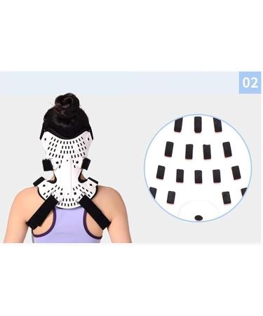 Neck Traction Device - Effective Massage & Support Collar for Neck and Shoulder Pain Relief | Improve Spine Alignment - Buy Online on GoSupps.com