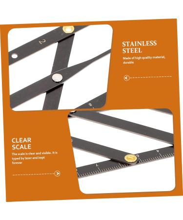 KALLORY 7 Pcs Second Generation Scale Make up Kit Microblading Caliper Eyebrow Rulers Bagged Measuring Tool - Buy Online on GoSupps.com