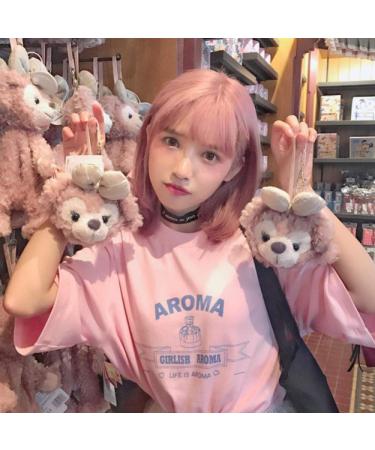 Shop Short Air Bangs Wigs - Light Pink & Natural Black Bobo Styles for Women | European & American Fashion - Buy Online on GoSupps.com