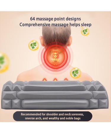 Japagzy Neck Massage Device - Pain Relief Neck Stretcher & Cervical Traction Pillow for Tension Relief | Relax Your Neck & Shoulders - Pink 30.5*11*5.5 - Buy Online on GoSupps.com
