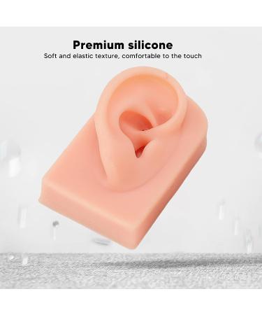 ZJchao 3Pcs Silicone Ear Model - 3 Colors Soft & Flexible Right Ear Simulation Display Props - Buy Online on GoSupps.com