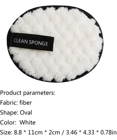Face Makeup Remover Pads Reusable Face Cleansing Pads - Wet and Dry Double Use Puff Reusable Cotton Rounds for Face Eyes Toner Make Up Removal Goforwealth White - Buy Online on GoSupps.com