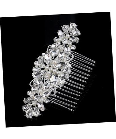 Didiseaon 1pc Alloy Hair Comb Hair Combs for Women Bling Hair Comb Rhinestone Hair Comb for Women Bridal Hair Comb Teasing Combs for Women Flower Side Hair Comb Miss Wedding Pearl - Buy Online on GoSupps.com