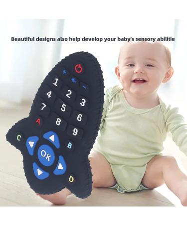 Rocket Shape Remote Control Baby Teething Toy - Food Grade Silicone Teether for Infants - Buy Online on GoSupps.com