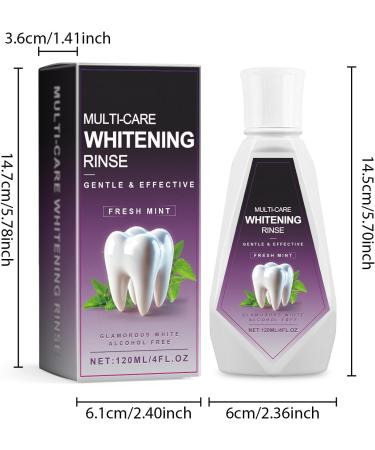  Cynamus Multi-Care - Fresh Mint Mouth Rinse - 120 ml - Daily Mouthwash - Cavity Protection - For Daily Maintenance and Cleaning - Fights Bad Breath - Buy Online on GoSupps.com