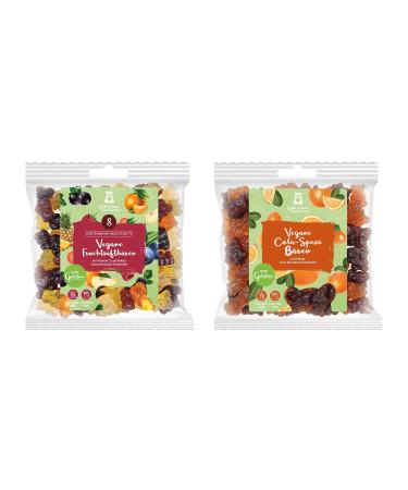 naschlabor Vegan Duo Fruit Juice Bear 300g | Delicious Vegan Fruit Gummies | Gift for Vegans | 2 Pack