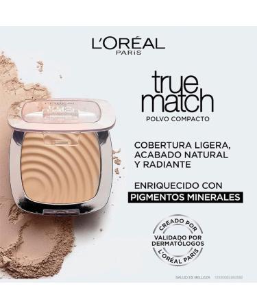 L'Or al Paris Powder Foundation Super-Blendable With Hyaluronic Acid Light Texture for a Flawless Finish True Match Perfecting Powder 8D (Pack of 2) 8W - Golden Cappuccino 9 g (Pack of 2) - Buy Online on GoSupps.com