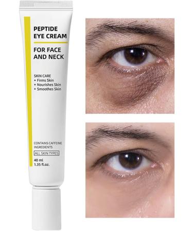 Eye Contour Cream with Caffeine and Hyaluronic Acid | Anti-Dark Circles Anti-Puffiness and Anti-Wrinkle | 40ml Firming and Hydrating for All Skin Types | Daily and Nighttime Use - Buy Online on GoSupps.com