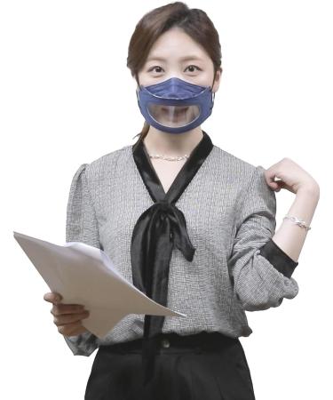 STEK Smile Protector 5EA Clear face mask for adults Anti fog 1 week Reusable See Through Masks (Navy) - Buy Online on GoSupps.com
