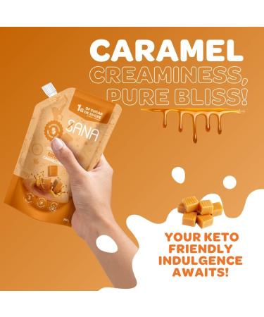 Sana Creamy Caramel Spread Low Sugar (1gr) No added Sugar | 3 Pack x 200g | Keto-Friendly Gluten-Free High-Fiber Sweet Treat No Palm Oil Creamy Caramel 3x200g - Buy Online on GoSupps.com