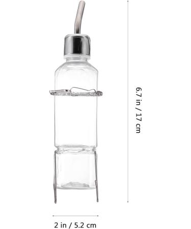Balacoo 2 Pcs 180ml Guinea Pig Water Bottle No Drip Plastic Automatic Rabbit Water Feeder Hanging Fountains Pet Drinking Bottle with Hooks Springs for Amall Animals Transparent - Buy Online on GoSupps.com