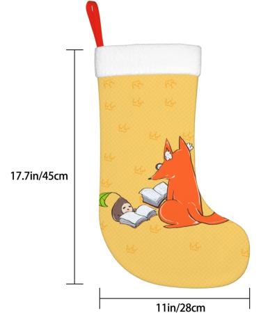 YYHHAOFA Sunflower Seeds and Foxes Picture Christmas Decorative Stockings : Soft Light and Tactile Suitable for Christmas Holiday Party - Buy Online on GoSupps.com