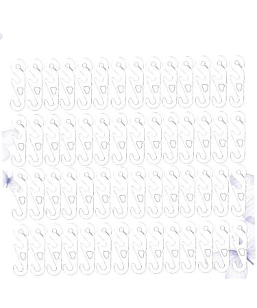 Clispeed 150 pieces of rope buckle for face cover Face extension hook question headband facial cover ear graps question chip strap tab white non -slip buckle 5.3 1.5cm