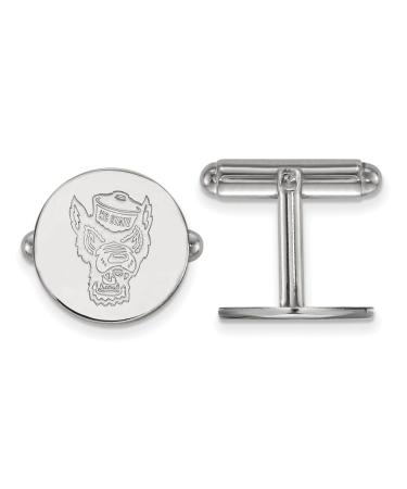NC State Cuff Links (Sterling Silver)