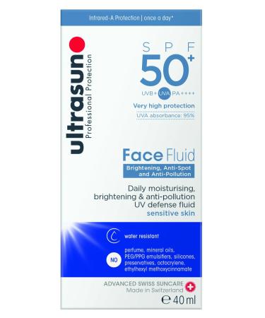 Ultrasun Face Fluid Bright & Anti-Pollution SPF 50+ - 40ml | Best International Shipping - Buy Online on GoSupps.com