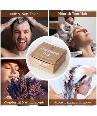 Organic Shampoo Bars for Healthy Hair Growth | Moisturizing Lavender Lemon & Peppermint Shampoo for Men Women & Kids - International Shipping - Buy Online on GoSupps.com