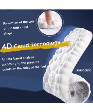 Buy 3 Pairs Cloudstride 4D Insoles for Men & Women - Super Soft U-Shape Memory Foam Breathable Shock Absorption Ankle Protection (11-12 Black) - International Shipping Available - Buy Online on GoSupps.com