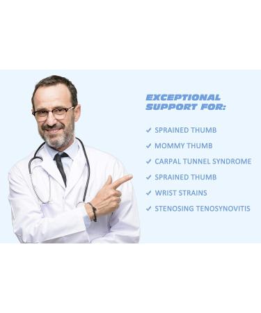Reversible Thumb & Wrist Stabilizer Splint | Pain Relief for BlackBerry Thumb Trigger Finger Arthritis Tendonitis Carpal Tunnel | Lightweight & Breathable - Buy Online on GoSupps.com