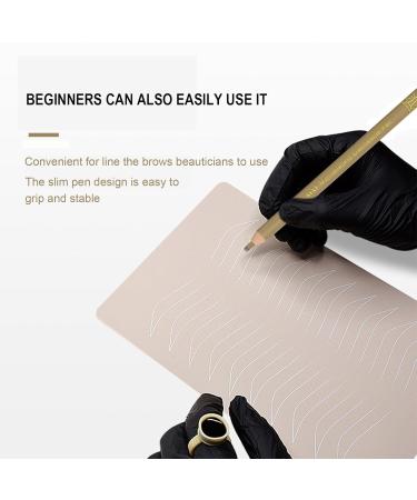 KAIQIKAIXI Microblading Eyebrow Pen Pack of 6 - Disposable Sterilized Manual Eyebrow Tools for Perfect Brows (Brown) - International Shipping Available - Buy Online on GoSupps.com